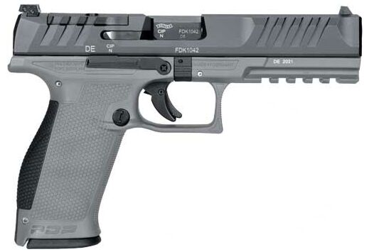 WALTHER PDP OR 9MM 5" 18-SHOT GRAY POLYMER FRAME