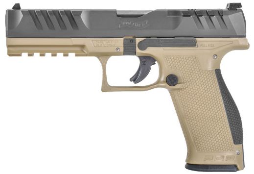 WALTHER PDP OR 9MM 5" 18-SHOT TAN POLYMER FRAME