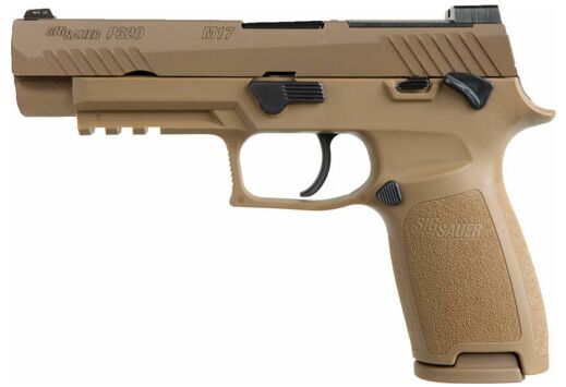 SIG P320 M17 9MM 4.7" NGT SGHT W/R2 PLATE 17RD/21RD COYOTE
