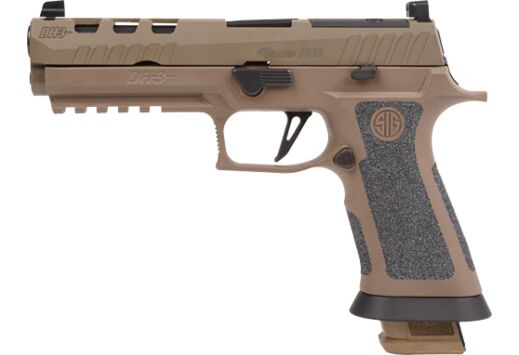 SIG P320 XFIVE DH3 9MM 5" OR XRAY-3 (3)21RD AXG GRIP COYOTE