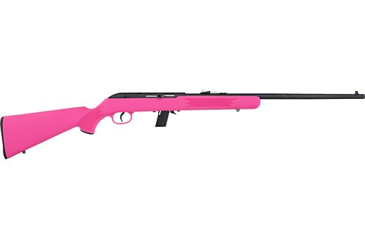 SAVAGE 64F .22LR 21" BBL BLUED/PINK SYNTHETIC