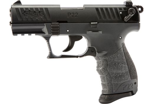 WALTHER P22Q .22LR 3.4" AS 10-SHOT TUNGSTEN GRAY POLYMER