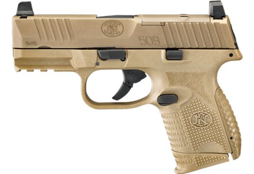 FN 509 COMPACT MRD 9MM LUGER 1-12RD 1-15RD FDE