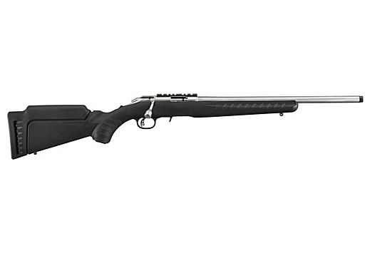 RUGER AMERICAN .22WMR  9-SHOT 18" STAINLESS THREAED BBL