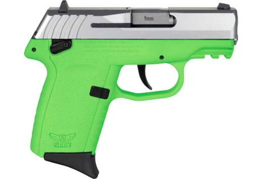 SCCY CPX1-TT PISTOL GEN 3 9MM 10RD SS/LIME W/MANUAL SAFETY