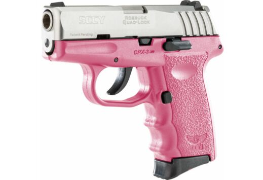SCCY CPX3-TT PISTOL DAO .380 10RD SS/PINK W/O SAFETY