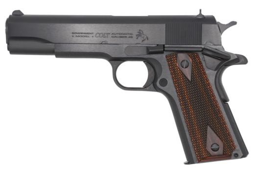 COLT 1911 45ACP 5" FS 7-SHOT BLUED ROSEWOOD