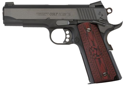 COLT LW COMMANDER .45ACP 8-SHOT BLUED G10 GRIPS
