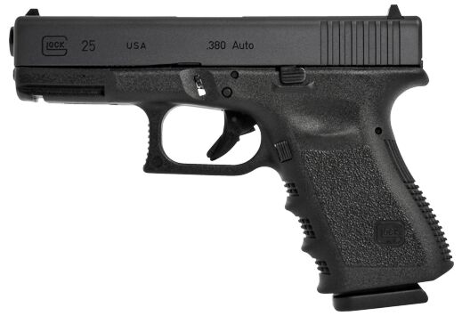 GLOCK 25 380ACP FS 15-SHOT BLACK USA MFG