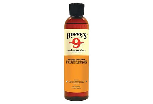 HOPPES #9 BLACKPOWDER BORE CLEANER LUBRICANT 8OZ BOTTLE