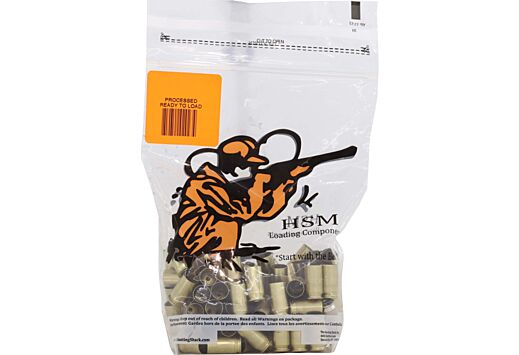 HSM BRASS 40 S&W ONCE FIRED UNPRIMED 100 COUNT