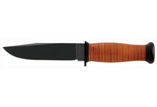 KA-BAR MARK I NAVY KNIFE 5-1/8" W/LEATHER SHEATH USN