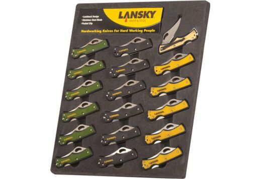 LANSKY SHARPENERS SMALL LOCKBACK KNIFE DISPLAY 18-PACK