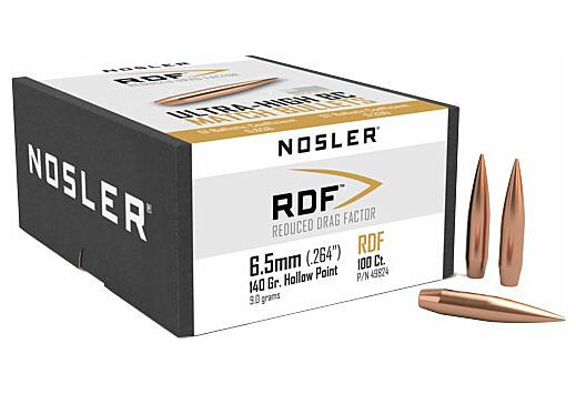 NOSLER BULLETS 6.5MM .264 140GR RDF HPBT 100CT
