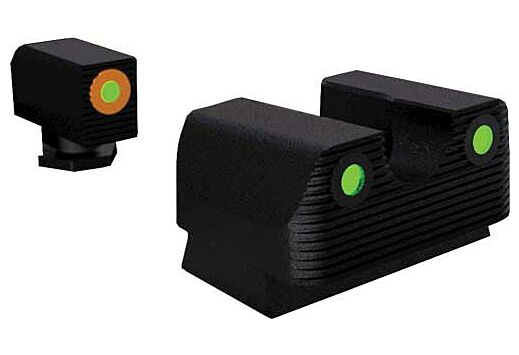 RIVAL ARMS TRITIUM NIGHT SGT SET FOR GLOCK 42/43 ORNG RING
