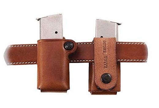 GALCO SINGLE MAG POUCH LEATHER 9/40 DOUBLE STACK METAL MAG<