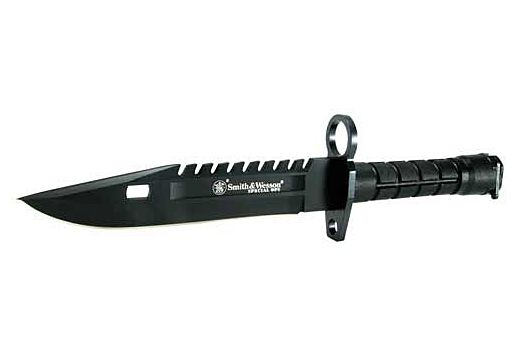 S&W BAYONET SPECIAL OPS M-9 7.8" FIXED BLADE BLACK