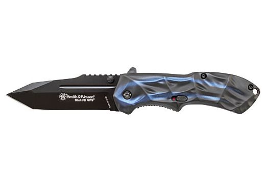 S&W KNIFE BLACK OPS 3RD GEN. BLUE HANDLE TANTO MAGIC ASSIST