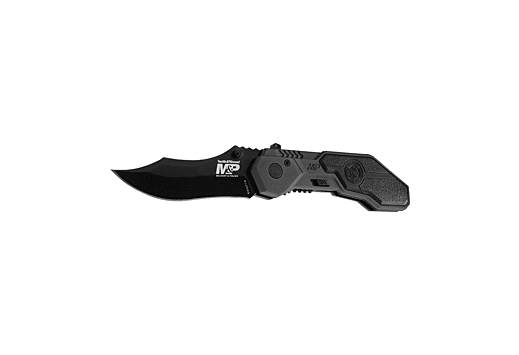 S&W KNIFE M&P SPRING ASSIST 2.9" S/S BLACKENED ALUMINUM