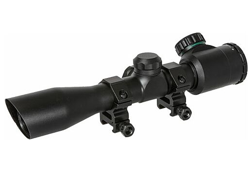 TRUGLO CROSSBOW SCOPE 4X32 BLACK WITH RINGS