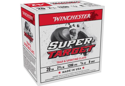 WINCHESTER SUPER TARGET 20GA 1200FPS 7/8OZ #8 250RD CASE LT