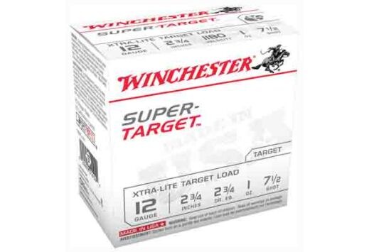 WINCHESTER SUPER TARGET 12GA 1180FPS 1OZ #7.5 250RD CASE LT