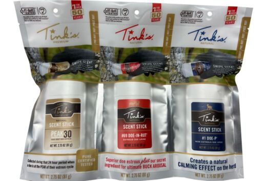 TINKS DEER LURE SCENT STICKS 3PC. VALUE PACK ALL SEASON