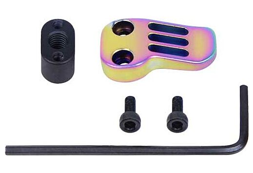 GUNTEC AR15 .308 EXTENDED MAG CATCH PADDLE RELEASE RAINBOW