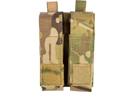 GREY GHOST DOUBLE PISTOL MAGNA MAG POUCH LAMINATE MULTICAM
