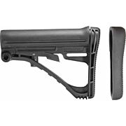 TACSTAR COLLAPSABLE STOCK AR15 FOR MIL-SPEC TUBE BLACK POLY