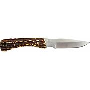 UNCLE HENRY KNIFE NEXT GEN STAGLON 3.1" CAPER W/LTHR SHTH