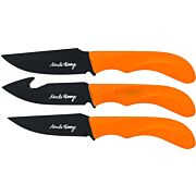 UNCLE HENRY KNIFE 3 KNIFE SET ORANGE/BLACK BLADES PROMOQ3