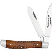 REMINGTON CUTLERY WOODLAND 3.5" TRAPPER WOOD/SS