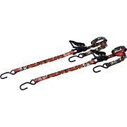 BUBBA ROPE TIE DOWNS 12' 2-PCK CAMO W/OVERSIZED RATCHETS