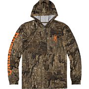 BROWNING HOODED L-SLEEVE TECH T-SHIRT REALTREE TIMBER LG