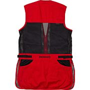 BROWNING MESH SHOOTING VEST R-HAND YOUTH'S SM BLACK/RED