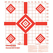 CHAMPION TARGET PAPER REDFIELD STYLE SIGHT-IN 10-PACK