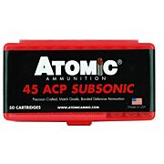 ATOMIC 45 ACP SUBSONIC 250GR JHP 50RD 10BX/CS