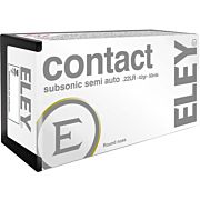ELEY CONTACT SUBSONIC 22LR 42GR ROUND NOSE 50RD 100BX/CS