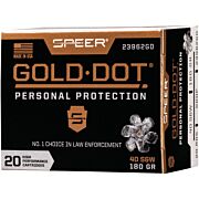 SPEER GOLD DOT 40 SW 180GR GDHP 20RD 10BX/CS