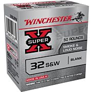 WINCHESTER SUPER-X 32 SW 50RD 100BX/CS SMOKE & NOISE BLANKS