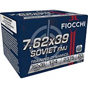 FIOCCHI 7.62X39 124GR FMJ 20RD 50BX/CS