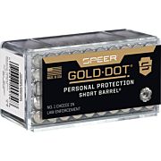 SPEER GOLD DOT 22WMR 40GR GDHP SHORT BARREL 50RD 40BX/CS