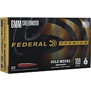 FEDERAL GOLD MEDAL 6MM CM 109G LONG RANGE TARGET 20RD 10BX/CS