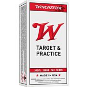 WINCHESTER USA 38 SPECIAL 130GR FMJ-RN 50RD 10BX/CS