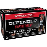 WINCHESTER DEFENDER 12GA 2.75" 00BK 9PLTS 10RD 10BX/CS