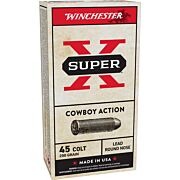 WINCHESTER COWBOY 45 LONG COLT 250GR LEAD-FP 50RD 10BX/CS