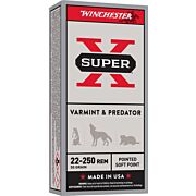 WINCHESTER SUPER-X 22-250 55GR PSP 20RD 10BX/CS