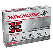 WINCHESTER SUPER-X 12GA 3.5" 1150FPS 4BK 54PLTS 5RD 50BX/CS