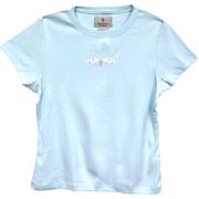 BROWNING WOMEN'S SS T-SHIRT EXP SCROLL MED ICE BLUE
